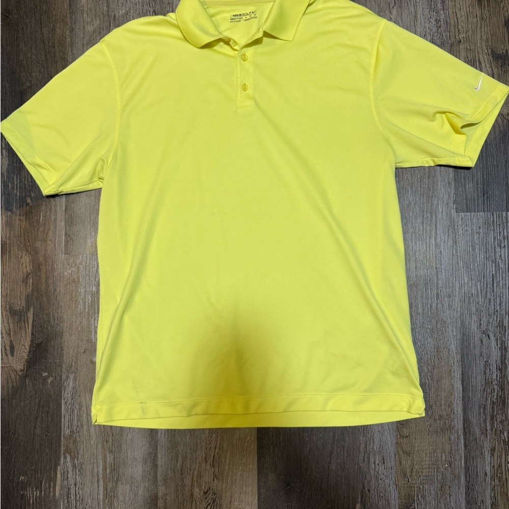 Nike Golf Men's Bright Yellow Polo Shirt